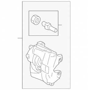 Front right caliper assembly for Lincoln MKZ 13-20