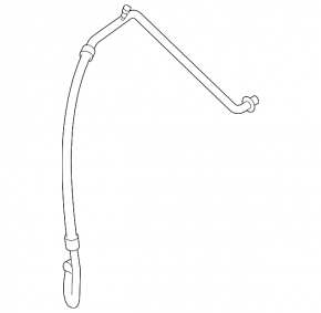 Air conditioning pipe long, iron/rubber Mazda CX-7 06-09