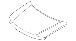 Naked hood Infiniti QX56 QX80 11-17