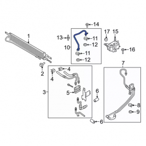 Rotary valve of cooling system of automatic transmission Lincoln MKZ 17-20 2.0T