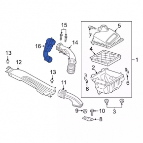 Air intake duct Ford Edge 19- 2.0T