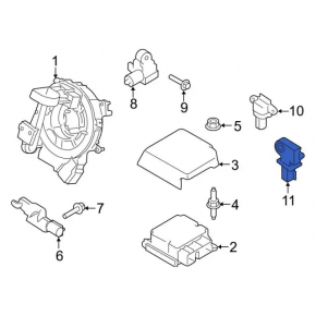 Airbag sensor front left Ford Explorer 20- on TV