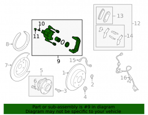 Rear right support Mazda CX-7 06-09