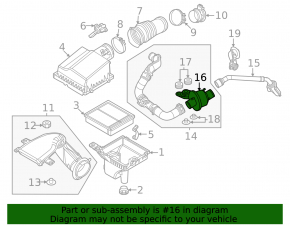 Air resonator Mazda CX-90 24-26 3.3T, PHEV for premium fuel