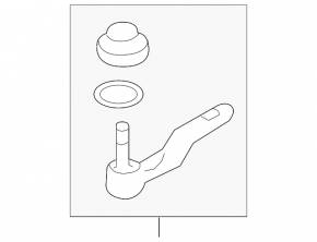 Right tie rod end for Toyota GT86 17-20