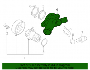 Cooling system flange VW Beetle 12-19 2.5