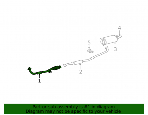 Downpipe with catalytic converter for Toyota Solara 2.4 04-06