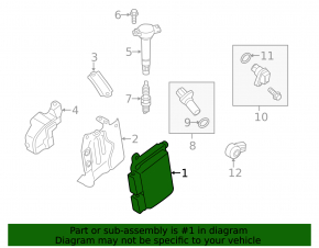Mitsubishi Outlander Sport ASX 10-15 2.0 Engine Computer ECU