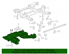 Engine protection Cadillac ATS 13-awd