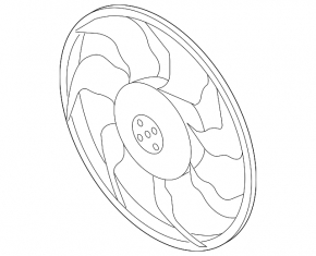 Cooling Fan Impeller Kia Soul 14-19