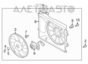 Cooling Fan Impeller Kia Soul 14-19