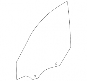 Front right door glass Volvo XC90 16-23