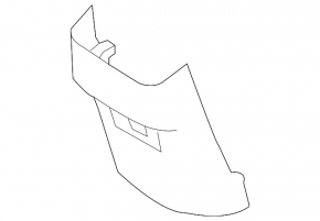 Rear lower center console trim for Volvo XC90 25-26 type 2, B5, B6, black