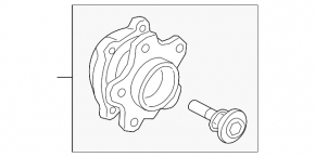 Rear left hub BMW 2 G42 22-25