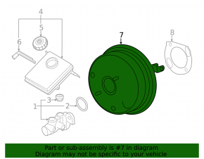 Vacuum Booster BMW X3 F25 11-13