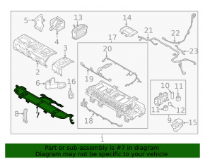 Battery housing bracket VVB Kia Niro 17-22 HEV, PHEV