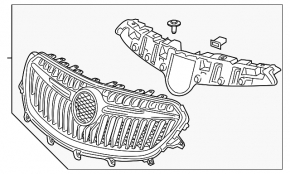 Buick Encore 17-22 grille assembly