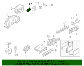 Light sensor in the dashboard Audi A6 C7 12-18