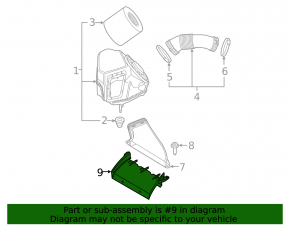 Air intake Audi A6 C8 19- 2.0T