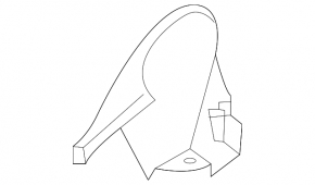 Driver's seat side inner right trim Audi A6 C8 19-25 black, worn