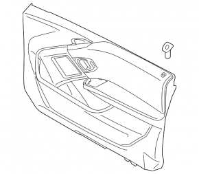 Door trim card front right BMW i3 14-20