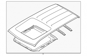 Metal roof for Subaru Forester 14-18 SJ with sunroof