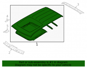 Metal roof for Subaru Forester 14-18 SJ with sunroof