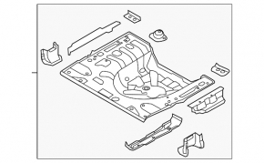 Trunk trough Hyundai Elantra UD 11-13