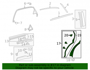 Door trim rear inner rear left Lexus RX350 RX450h 10-15