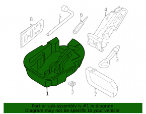 Foam plastic for tool Mini Cooper F56 3d 14-21