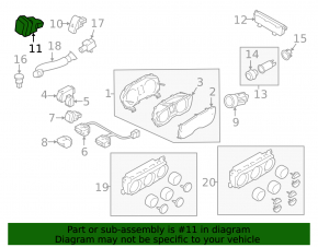 Subaru Forester 16-18 SJ Front Panel BSM Button