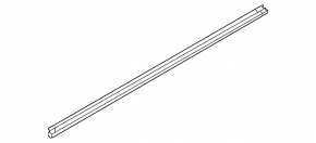 Inner glass seal for the rear right door of a Kia Sportage 23-26