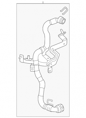 Chevrolet Equinox EV 24-26 cooling system hose from inverter, with bracket