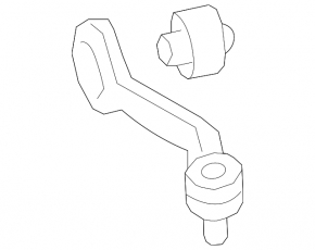 Upper control arm, front left, rear, Audi A4 B9 17-25
