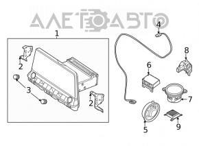 Kia K5 21-26 Bose central dashboard speaker