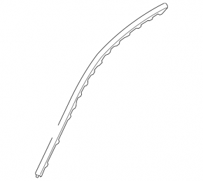 Upper rear left door trim for Porsche Panamera 10-16 black