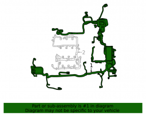 Underhood wiring with fuse box Ford Flex 09-12 prerest