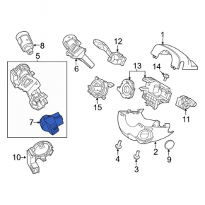 Ford Escape MK3 13-19 start-stop button