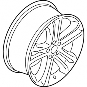 Wheel rim R18x8J ET52.5 Ford Edge 15-23 type 3, corrosion, light curb