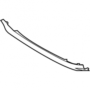 Front bumper lip trim Ford Edge 19- SEL, TITANIUM, chrome, scratches