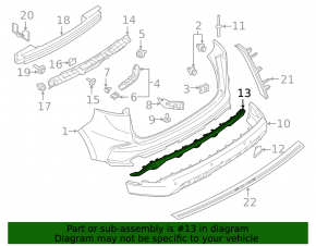 Front bumper lip trim Ford Edge 19- SEL, TITANIUM, chrome, scratches