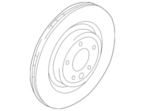 Rear left brake disc Land Rover Range Rover Sport 23-25 355/30mm