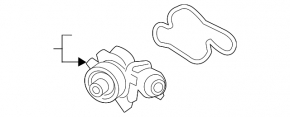Water pump for Porsche Cayenne 19-26 2.9T, 3.0T