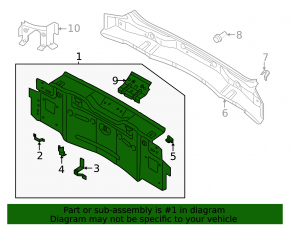 Rear panel Volkswagen ID.4 21-23 2 parts