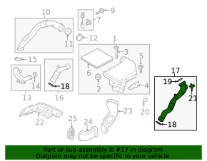Left intercooler pipe for BMW 3 GT F34 14-19 N55