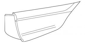 Inner tailgate light, left, Infiniti QX50 19-25