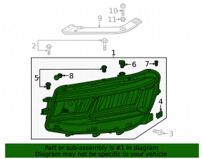 Front right headlight assembly VW Taos 22-25