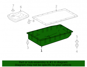 Toyota 4Runner 10-24 automatic transmission oil pan