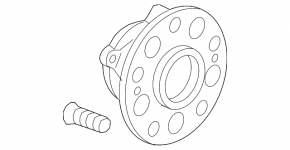 Rear left hub Acura TLX 15- FWD GSP