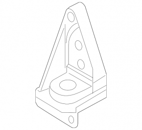 Radiator bracket lower left Audi A6 C8 19- plastic